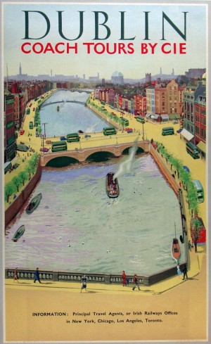 Dublin, Vintage European Poster